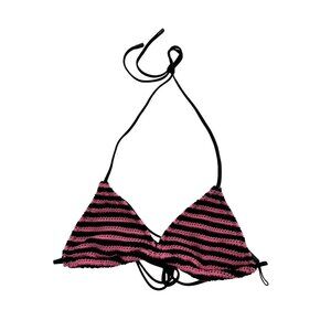 Triangl Swimwear Vinca Crochet Triangle Bikini Top in Caro